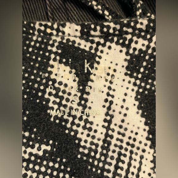 Calvin Klein floral pixelated print b&w strappy sports workout shelf bra tank S - Picture 13 of 15